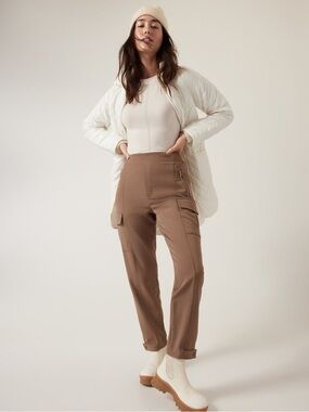 Athleta- Endless Cargo pants in Tan